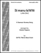 Si manu la'iti'iti SATB choral sheet music cover